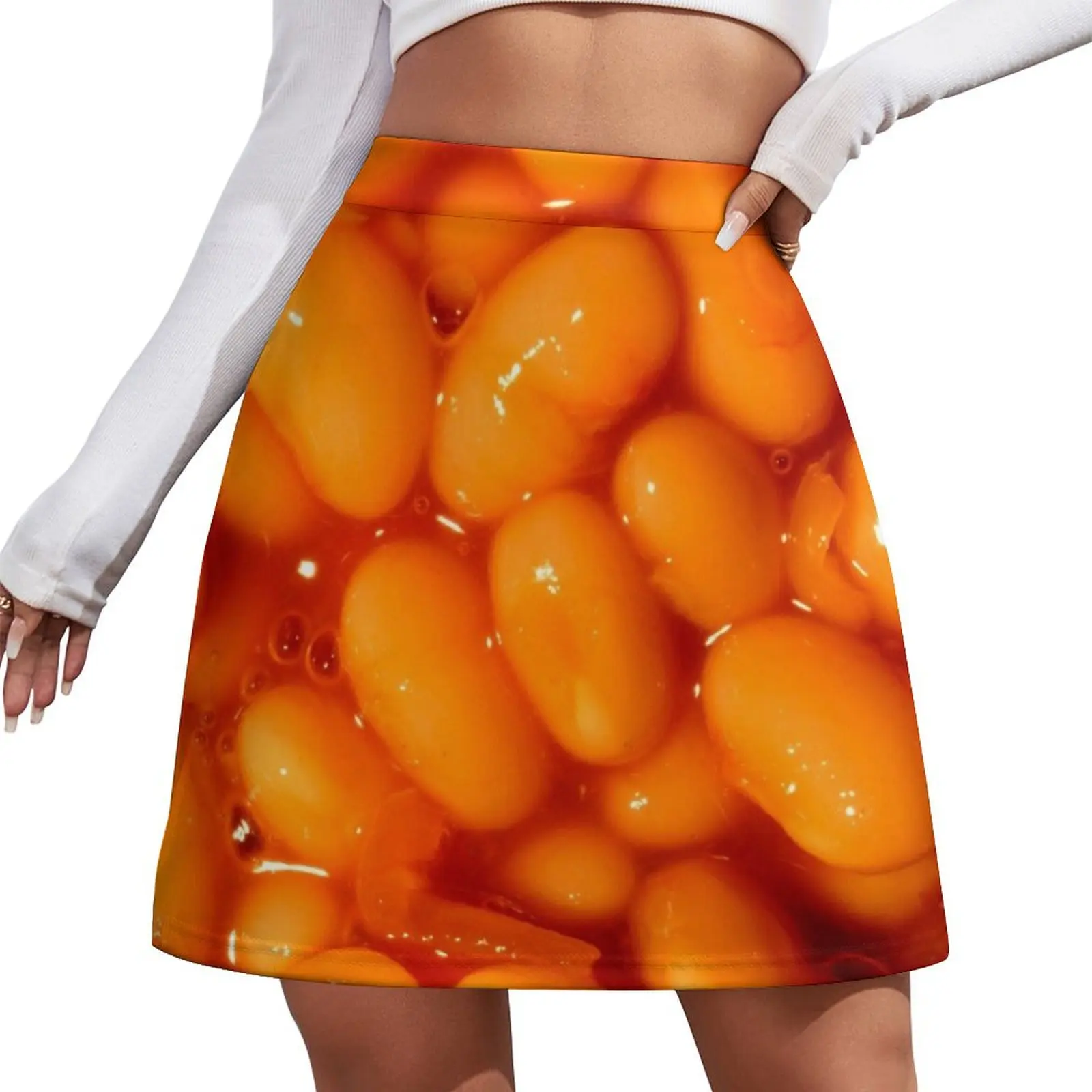 

Baked beans Mini Skirt skirt for woman korean luxury clothing skirt sets