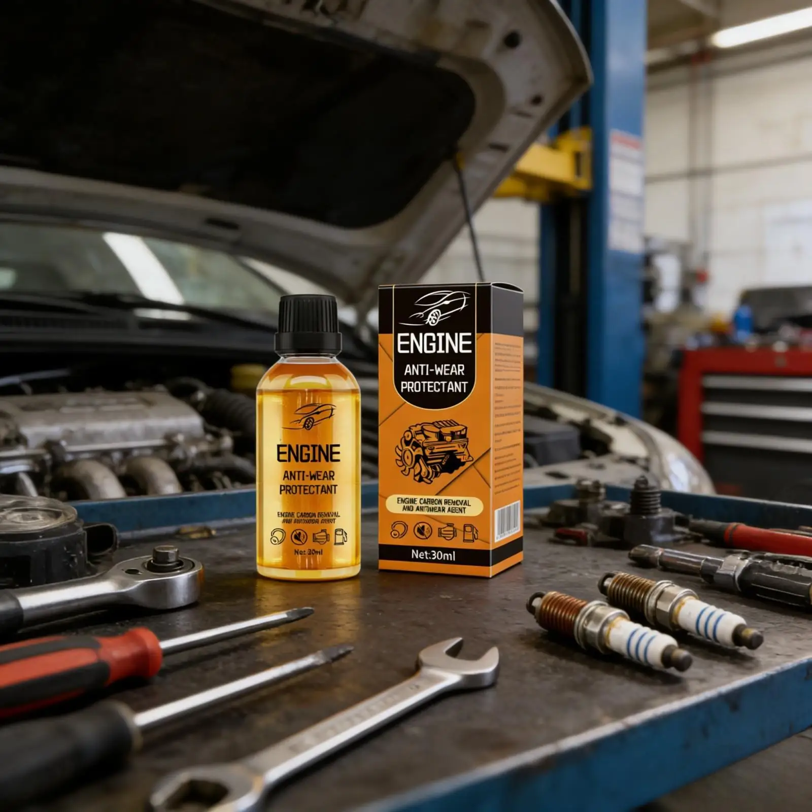 Anti-Wear Protective Agent for Engine Carbon Remover Reducing Fuel Consumption Car Engine Cleaner Catalytic Converter Cleaner