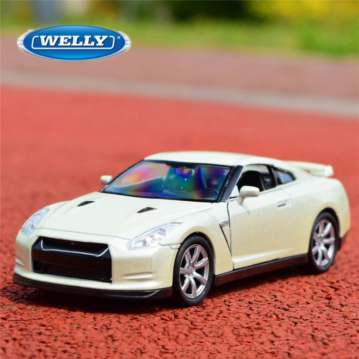 WELLY 1:36 Nissan GT-R Legierung Sport Auto Modell Diecast Metall Spielzeug Fahrzeuge Auto Modell Pull Zurück Simulation Sammlung Kinder Geschenk