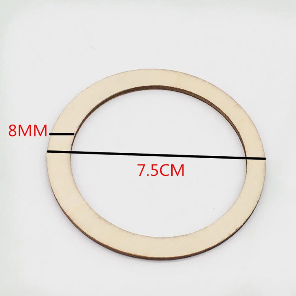 

50pcs 6Cm Wooden Circle Discs Round Wood Pieces For Diy Painting Craft Supplies Decoration Pendant Plaque Art Projects Wood
