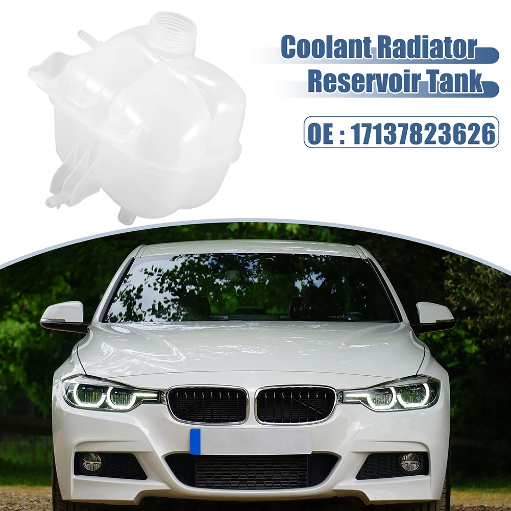 

Overflow Expansion Plastic Radiator 17137823626 Accessories Coolant Tank Bottle White Display Practical Replacement