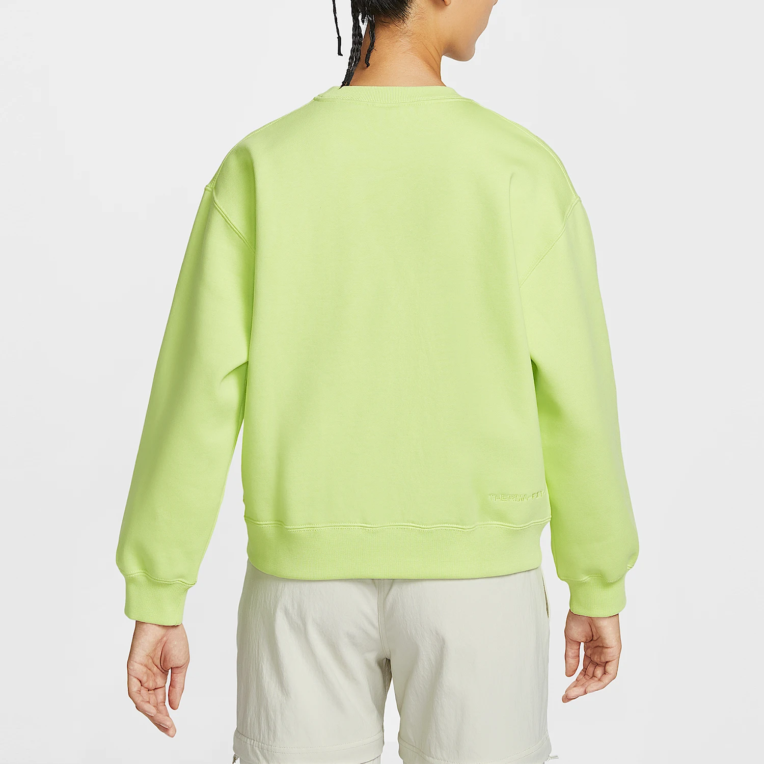 Nike genuine women's shoulder down round neck daily fleece sports hoodie IH0716-736