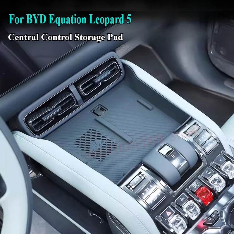 

For BYD Equation Leopard 5 2023-2024 Central Control Storage Pad Car Door Storage TPE Mat Car Interior Modified Accessories