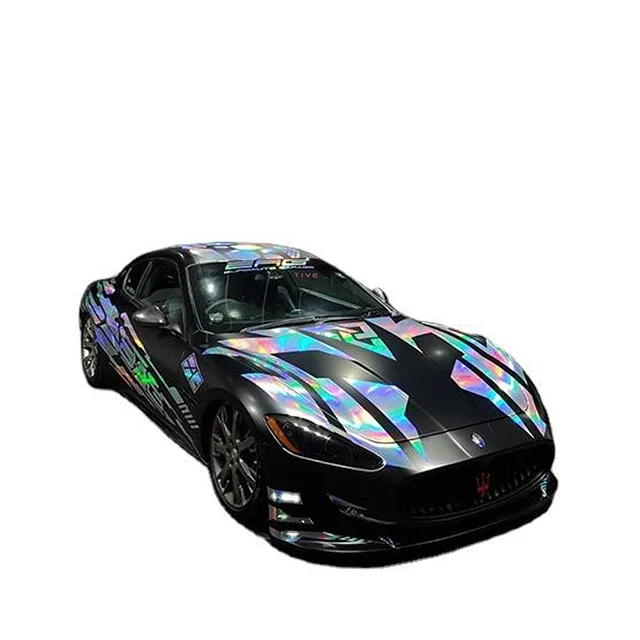 Anolly Holographic Rainbow Laser Chrome Auto Wraps Car Decal Vinyl