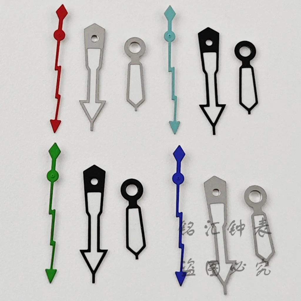 NH35 Silver Black SKX  Watch Hands For NH34 NH35 NH36 NH38 Movement DIY Watch Pointers Green Luminous New Lightning Second Hands