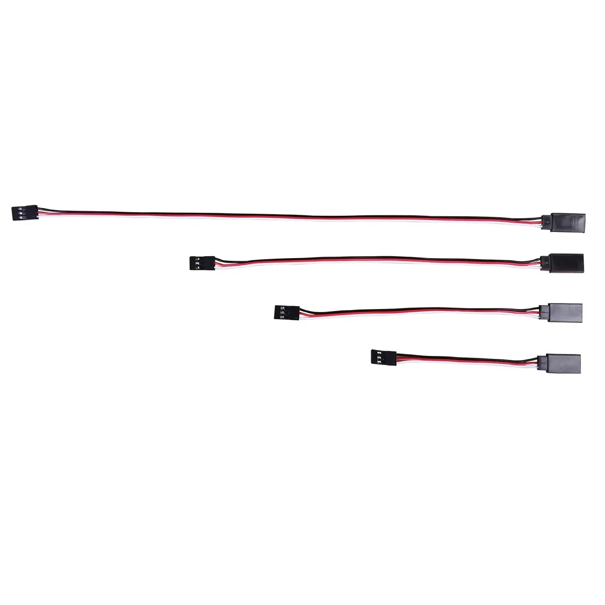 

10PCS/lot 30 cores 100mm/150mm/200mm/300mm RC Servo Extension Cord Cable Wire Lead JR For Rc Helicopter Rc Drone