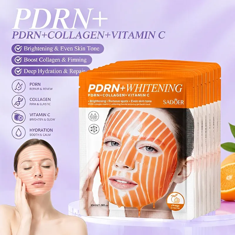 PDRN Gel Facial Masks Hydrating Moisturizing Mask Salmon Collagen Facial Mask Radiant Gentle Soothing Repair Facial Skin Care