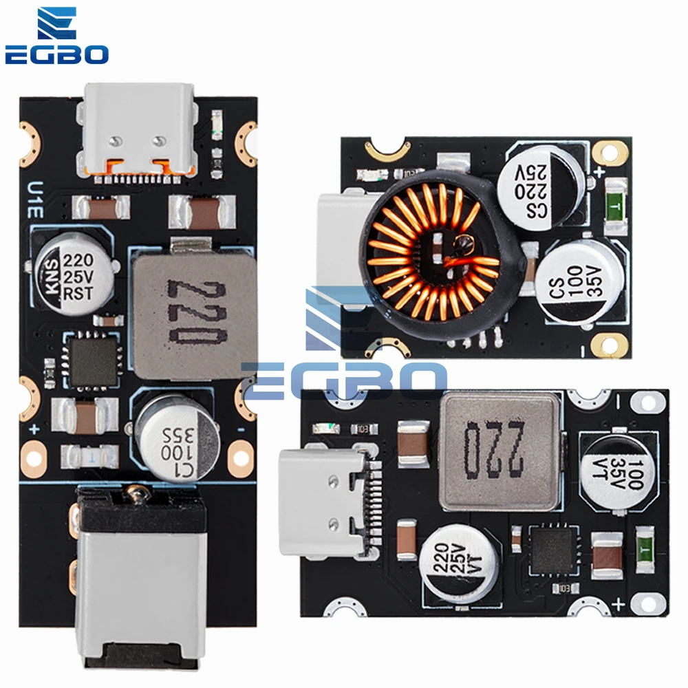 QC4.0 QC3.0 Type-C USB PD65W Fast Charging Adapter Module DC8-32V 3.25A 65W Step Down Module For Huawei SCP/FCP Apple PD