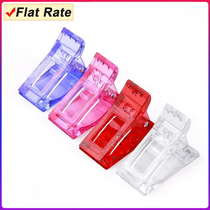 

(Pay One Shipping Fee ONLY) 5 Pieces Crystal Nail Mold Fixing Clip Nail Extension Tools Nail Shaping Tools Art Tools