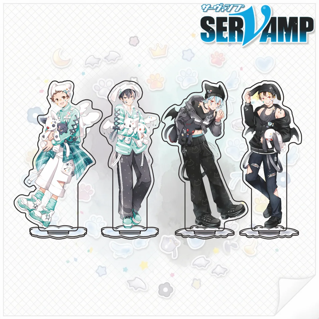 Servamp Series 2026New Arrival Acrylic Stand Mahiru Kuro Lawless Angel & Devil Theme Character Desktop Collectible Gift Keychain