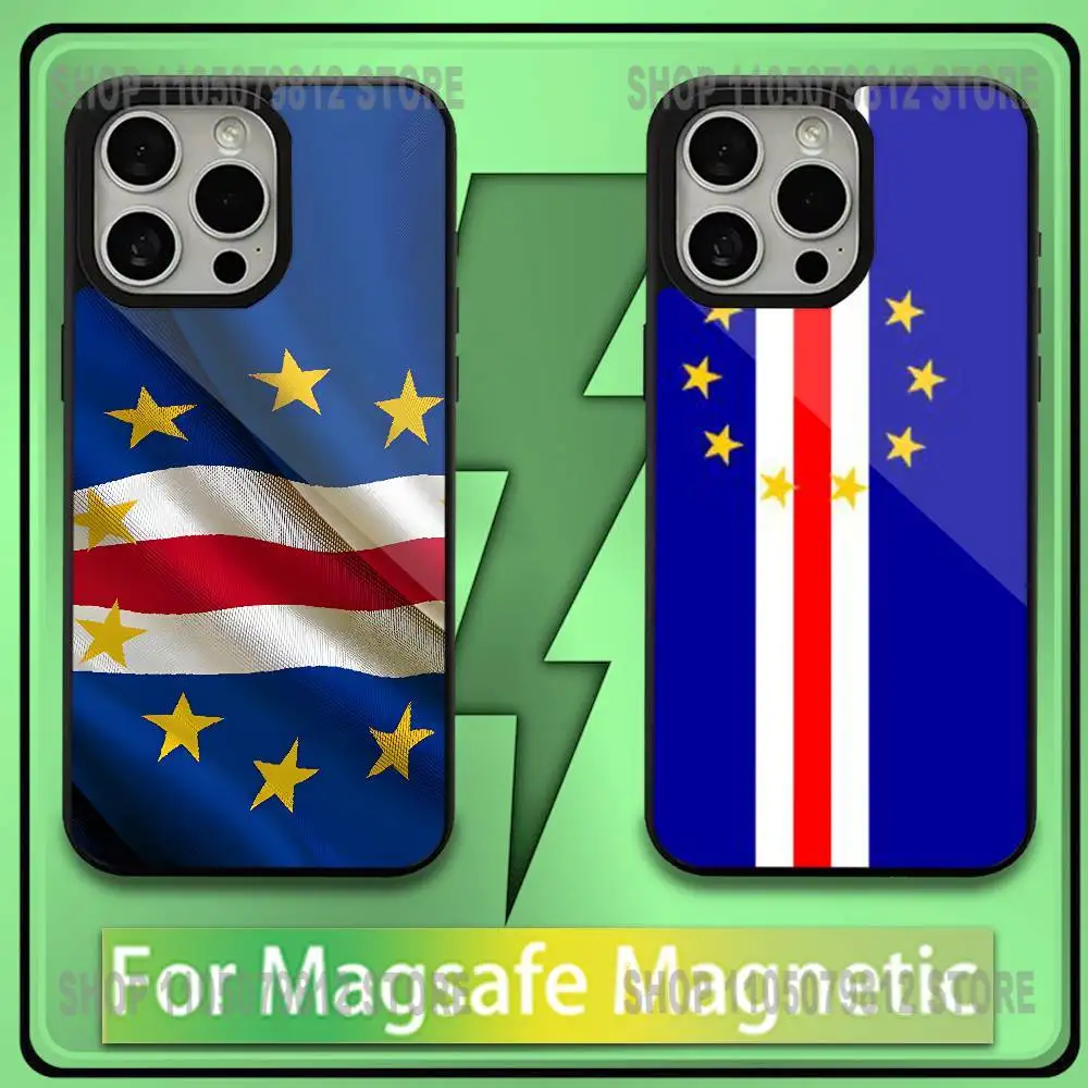

Cape Verde Phone Case For iPhone17,16,15,14,13,12,11,Plus,Pro,Max,Mini Soft Magesafe Magnetic Wireless Charge