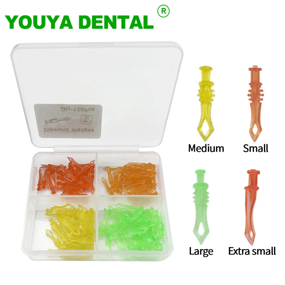 

120pcs/box Dental Diamond Wedges Disposable Plastic Interdental Wedges Dentistry Teeth Gap Dentist Tools Dental Materials New