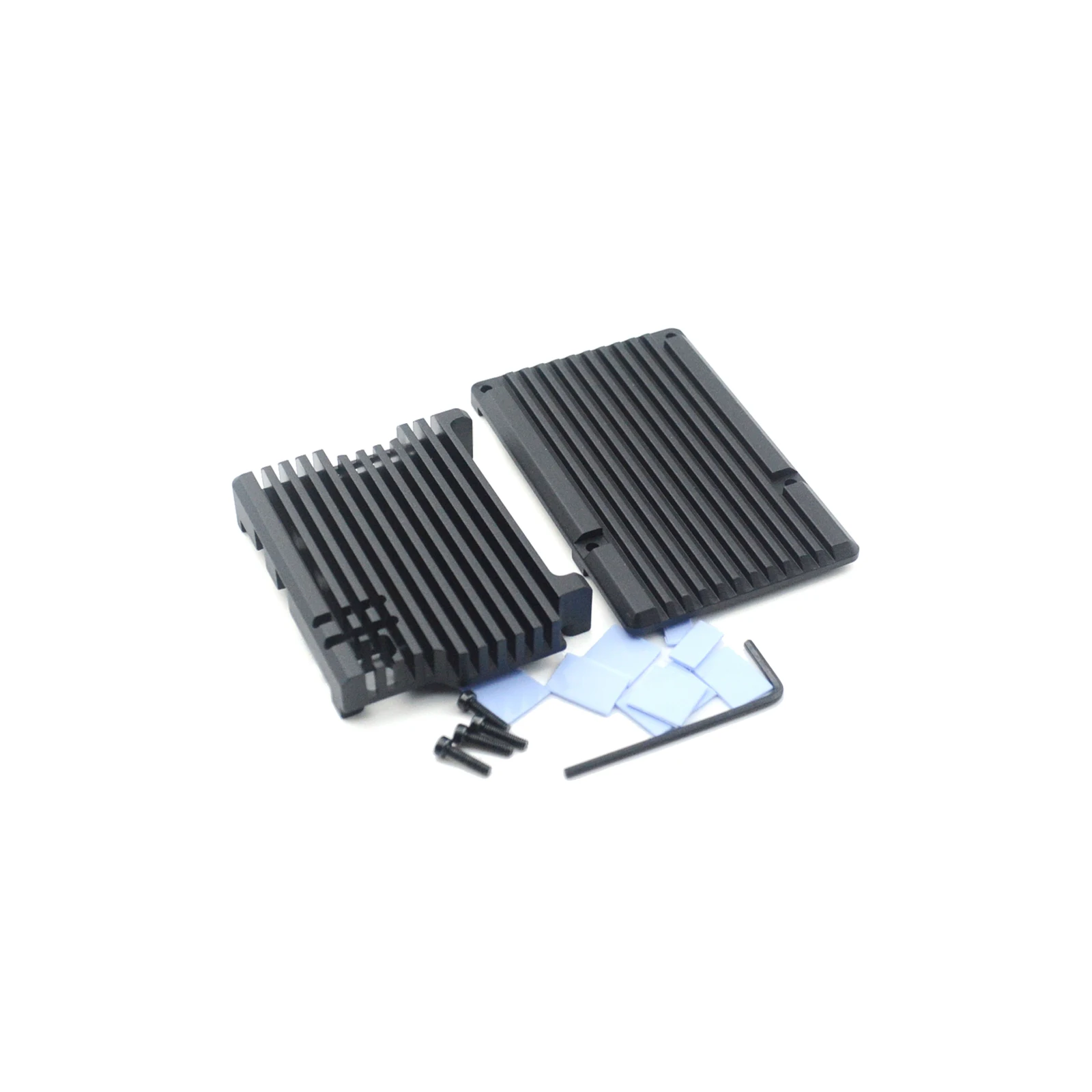 

Raspberry Pi aluminum alloy case cooling protection box with 1/2 PWM fan