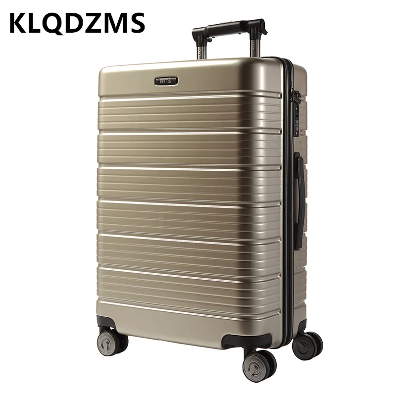 KLQDZMS New Luggage Business Travel Female Trolley Case 20 Inch Suitcase Cabin Portable Boarding Case With Wheel Suitcase Men