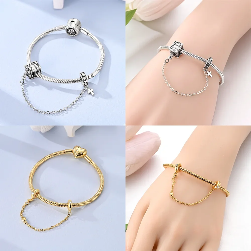 Snowflake Christmas Tree Airplane Original Charms Silver Plated Beads Fit Bracelets Bag Keychain Charms Diy Women Gift Accessory view 5