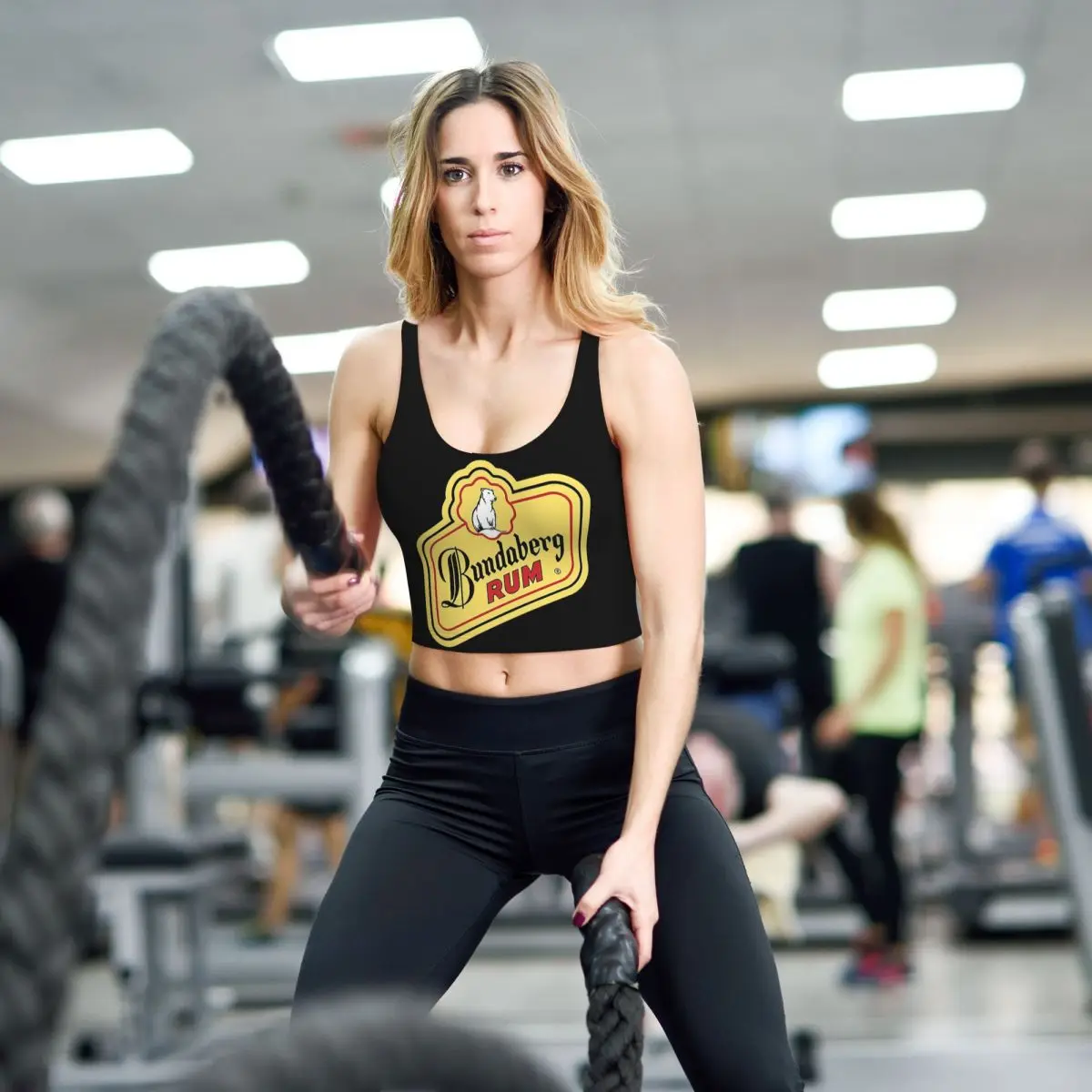 

Custom Bundaberg Rum Women Sports Vest Bras Gym Workout High Impact Yoga Crop Tank Top