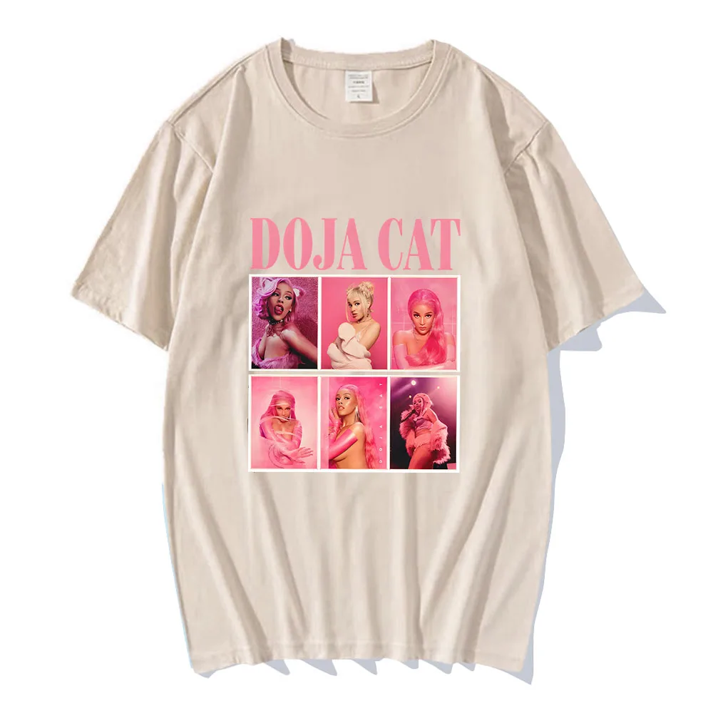 Doja Cat Singer Printing T-shirts Short Sleeve Women Men Tee-shirt Summer Casual Cotton Comfortable Shirt Ropa Mujer Graphic Tee