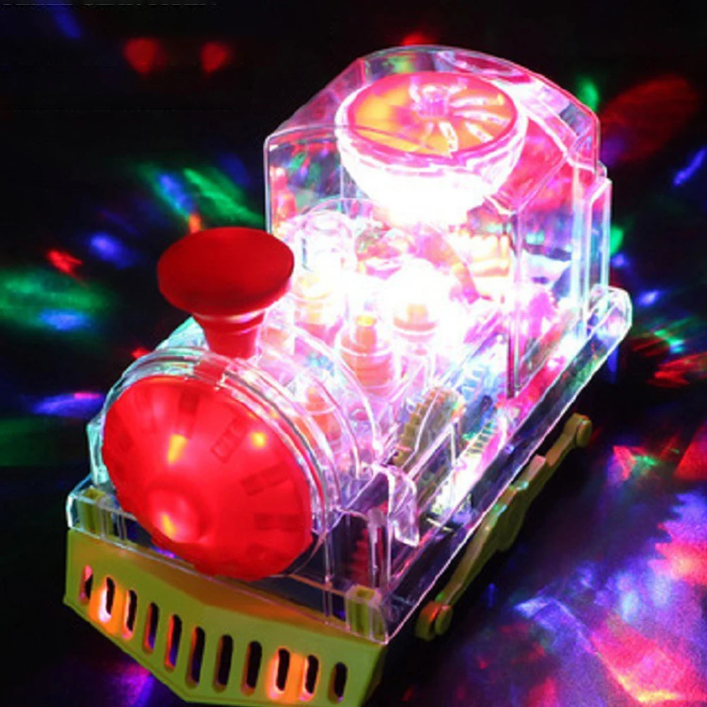 

Electric Train Toy for Kids Colorful Plastic Model Music Light Removable Simulation Creative Educational Gifts Non Remote