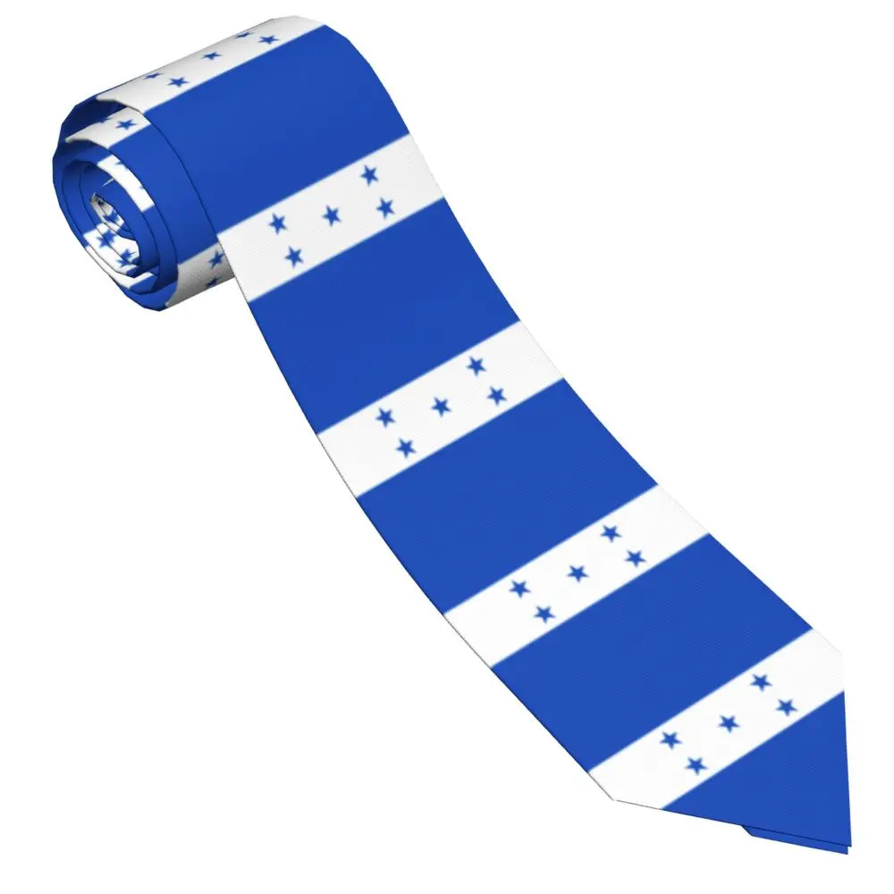 

Honduras Flag Neckties Men Women Polyester 8 cm Neck Ties for Men Slim Classic Daily Wear Business