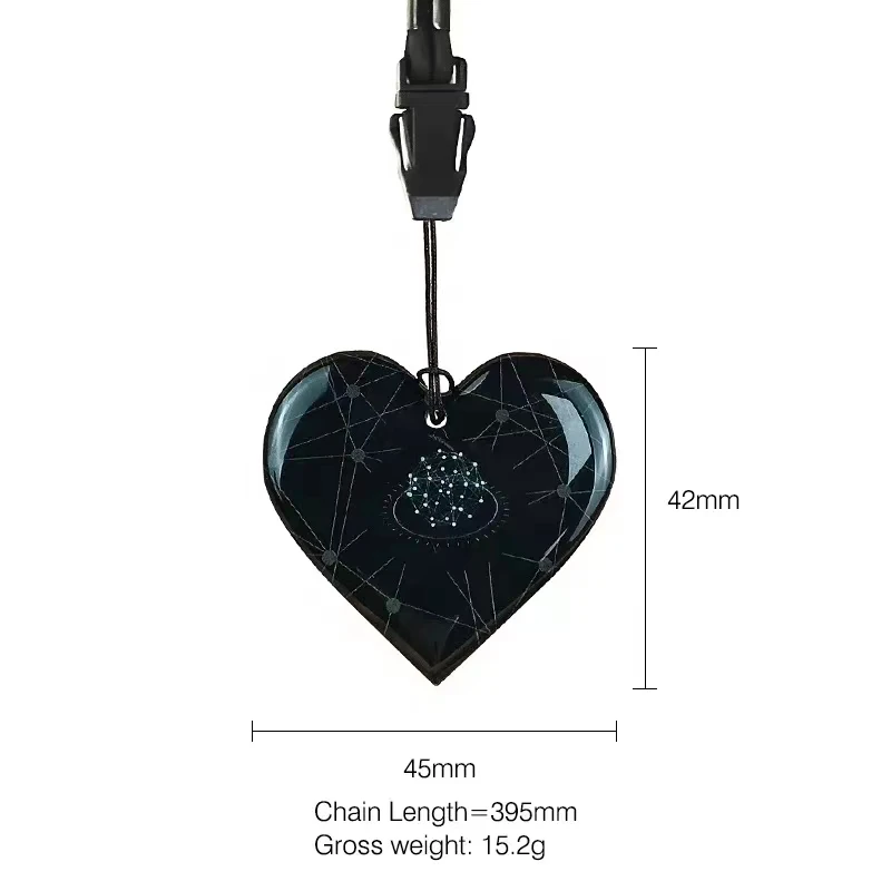 Newme Kids Card tarjeta cuántic Nume Card Pendant Terahertz Chip Card Health Pendant Silicone or Adjustable Rope Necklace