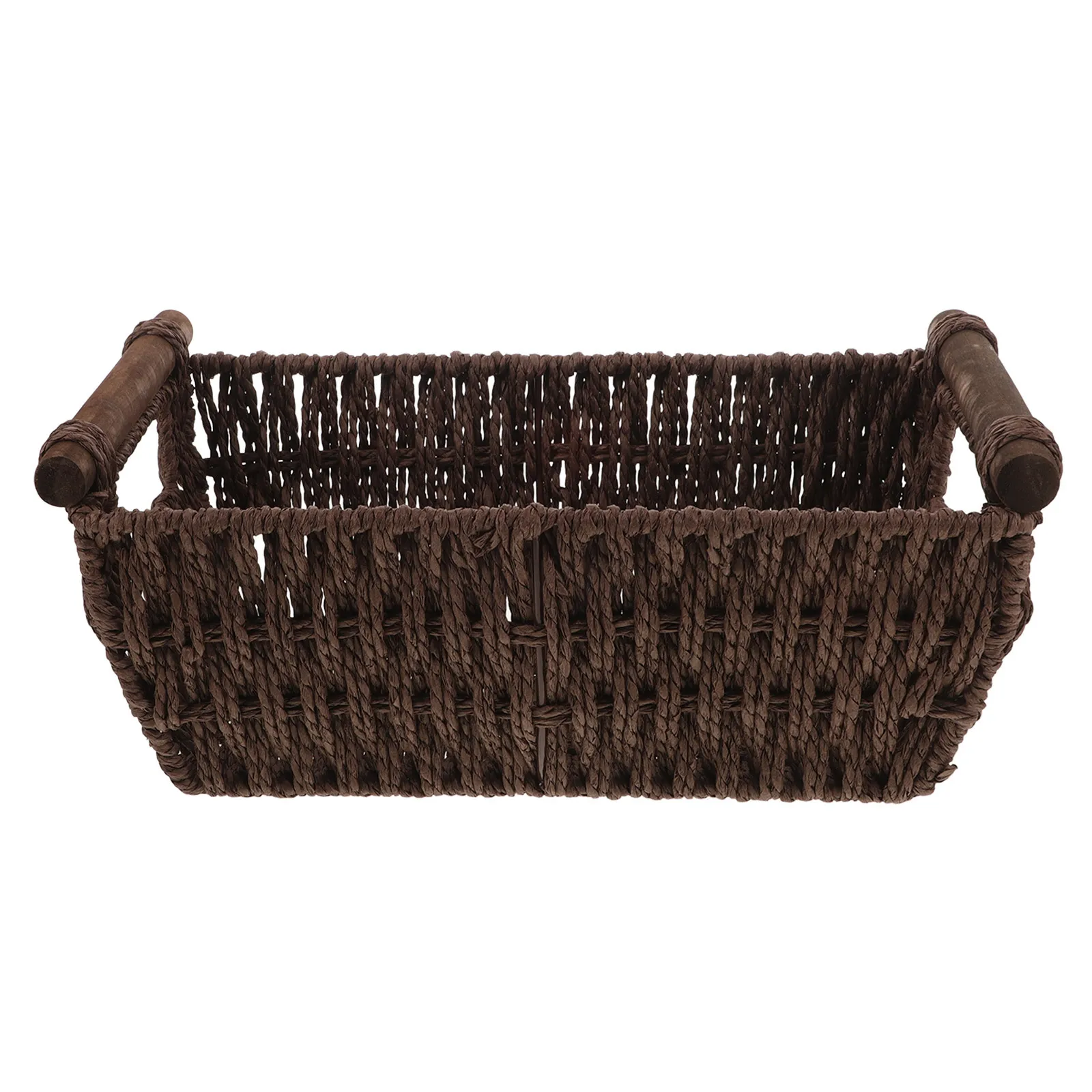 

Hand Woven Paper Rope Basket Multi-Use Storage Organizer Home Office Sundries Holder Desk Table Tidy Decorative Baskets