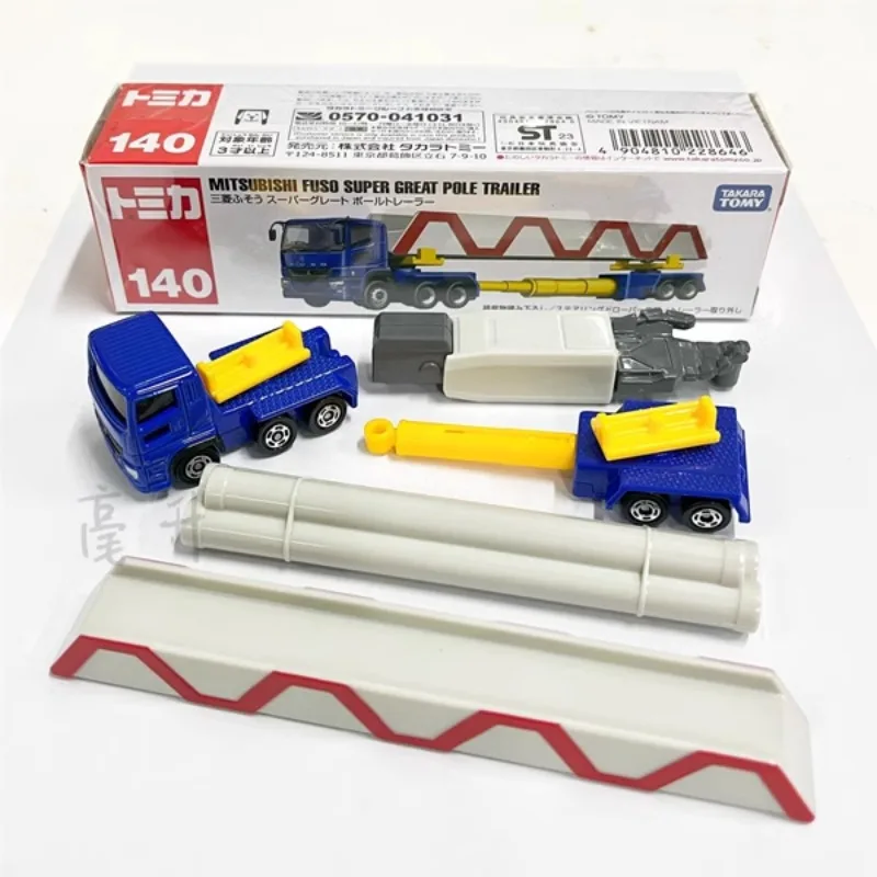 Takara tomytomica 140 Mitsubishi Fuso รถส่งของขนาดใหญ่ของเล่นโมเดลโลหะผสมหล่อขึ้นรูป hiasan kamar เด็กของเล่นคริสต์มาส