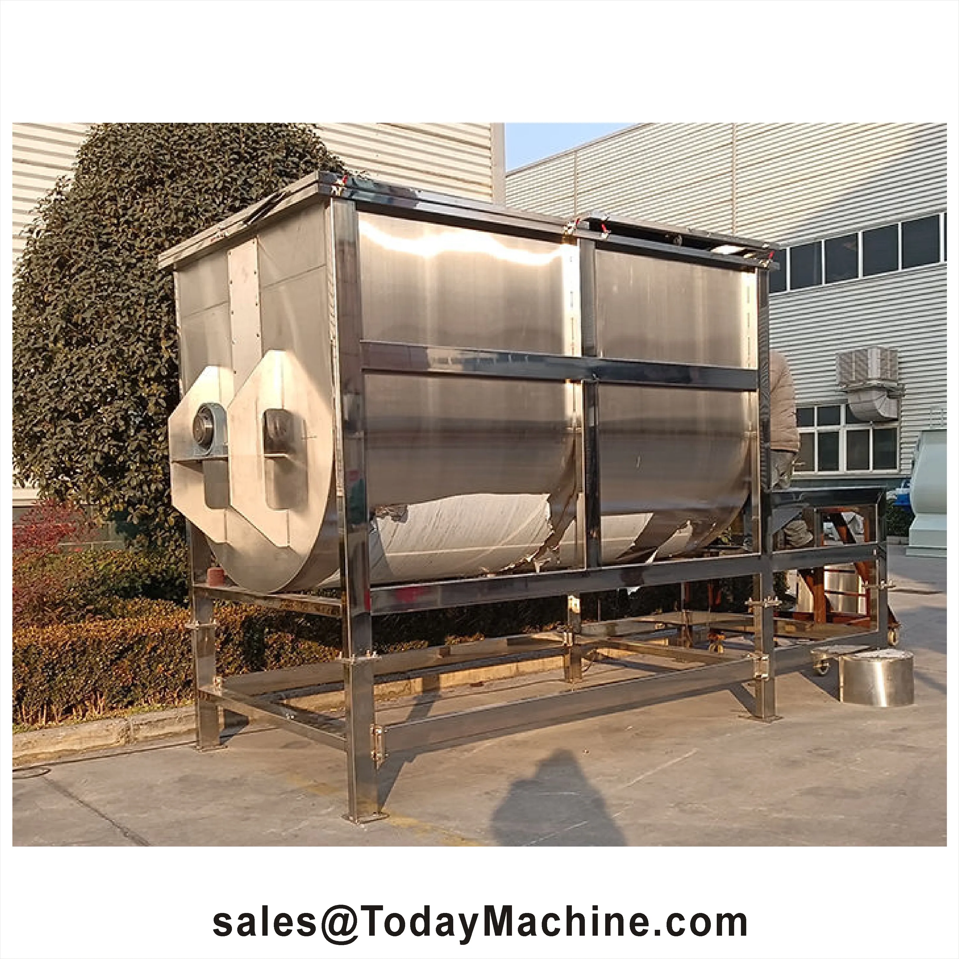 Ribbon Mixer with Industrial Heated for Powder Feed Spices Ground Pepper Mixer Horizont Blender Mixers Manufacturer