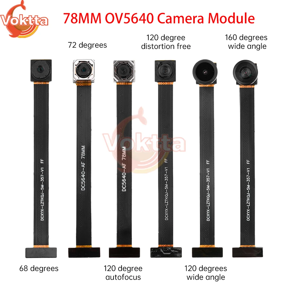 78MM OV5640 Camera Module 68 72 120 160 Degree Auto Focus AF High-definition 5 Megapixel 24PIN DVP MIP I Interface