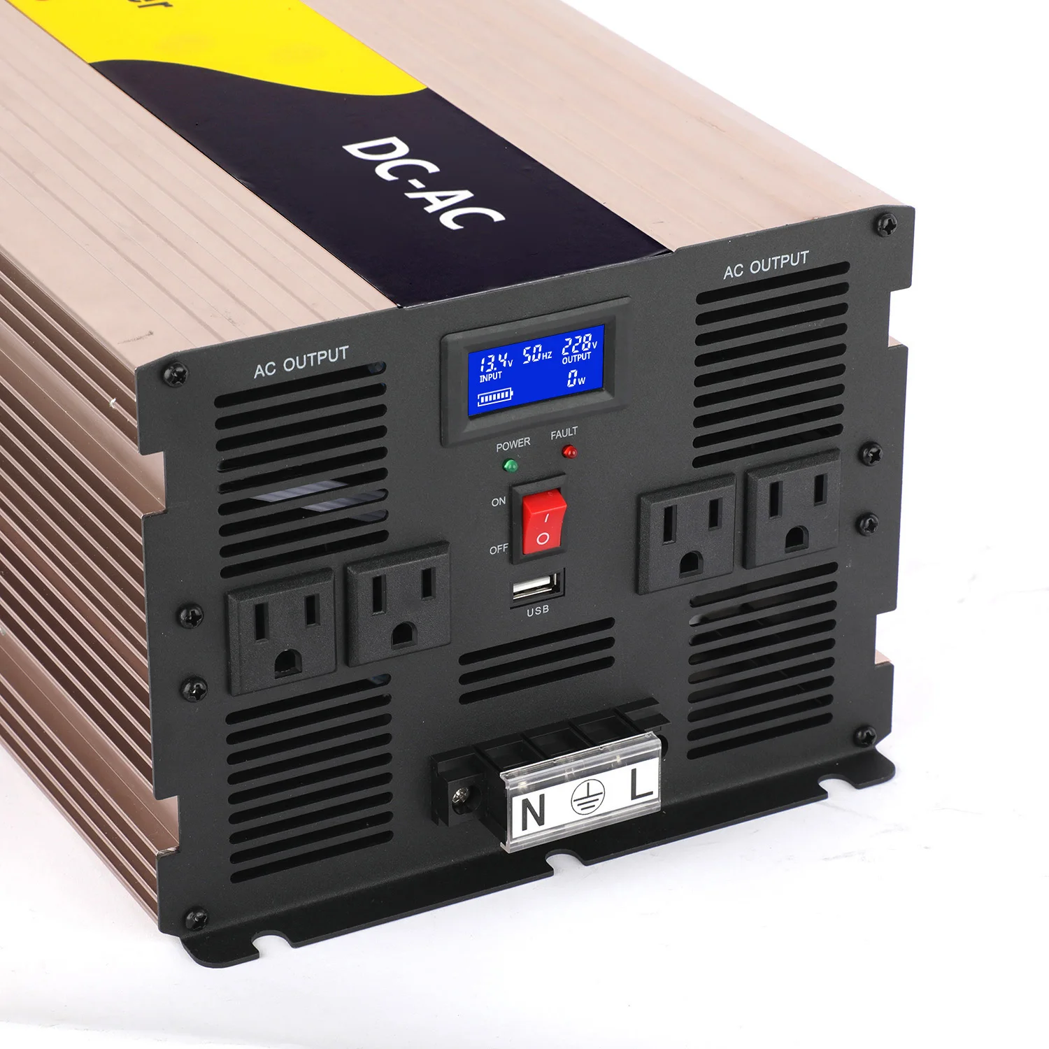 5000W/5kw Hot Sales 150W 12v 24v Dc To 220v 110v Ac Car Power Bank Car Cigarette Lighter Solar System Pure Sine Wave Inverter