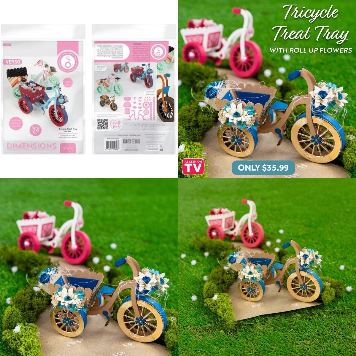 Tricycle Treat Tray 2025 New Metal Cutting Dies DIY Scrapbooking Photo Album Decorative Embossing PaperCard Crafts