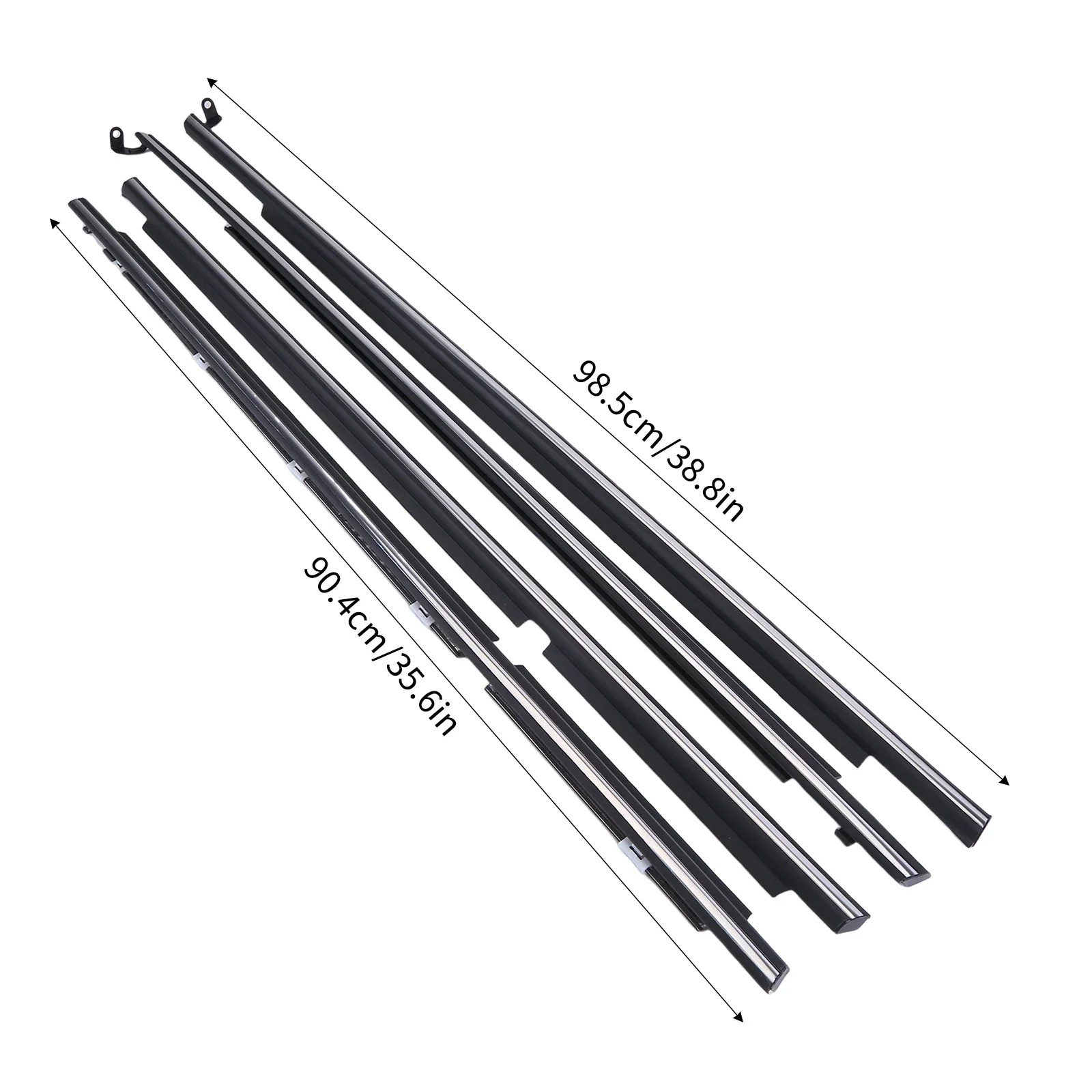 

4Pcs Car Door Moulding Trim Weatherstrip Window Seal Compatible for Corolla AE110 1995–2002