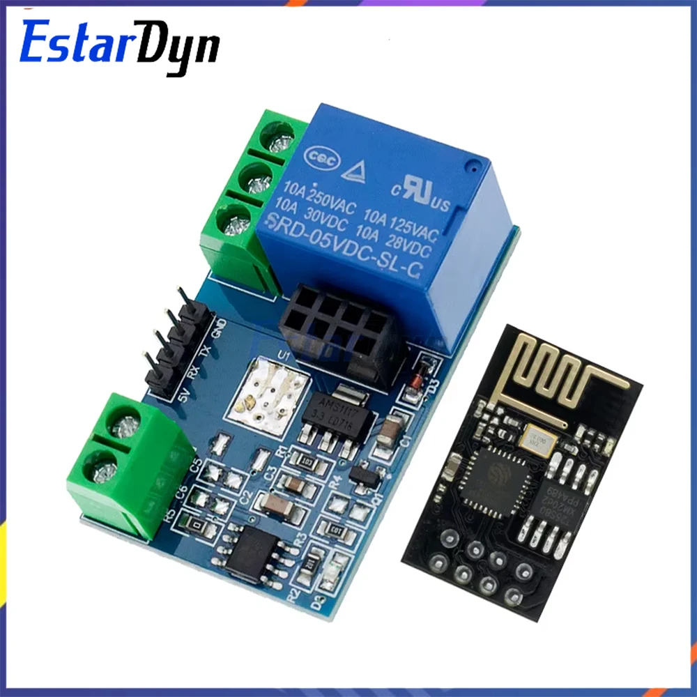 ESP8266 WiFi Relay Module 5V 10A Smart Switch IoT APP Remote Control for Smart Home Automation AC 250V
