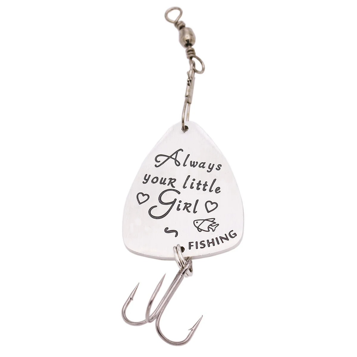 

Guitar Chip Fishhook Lure Bait Fishing Baits Lettering Pick Decor Stainless Steel Lures Treble