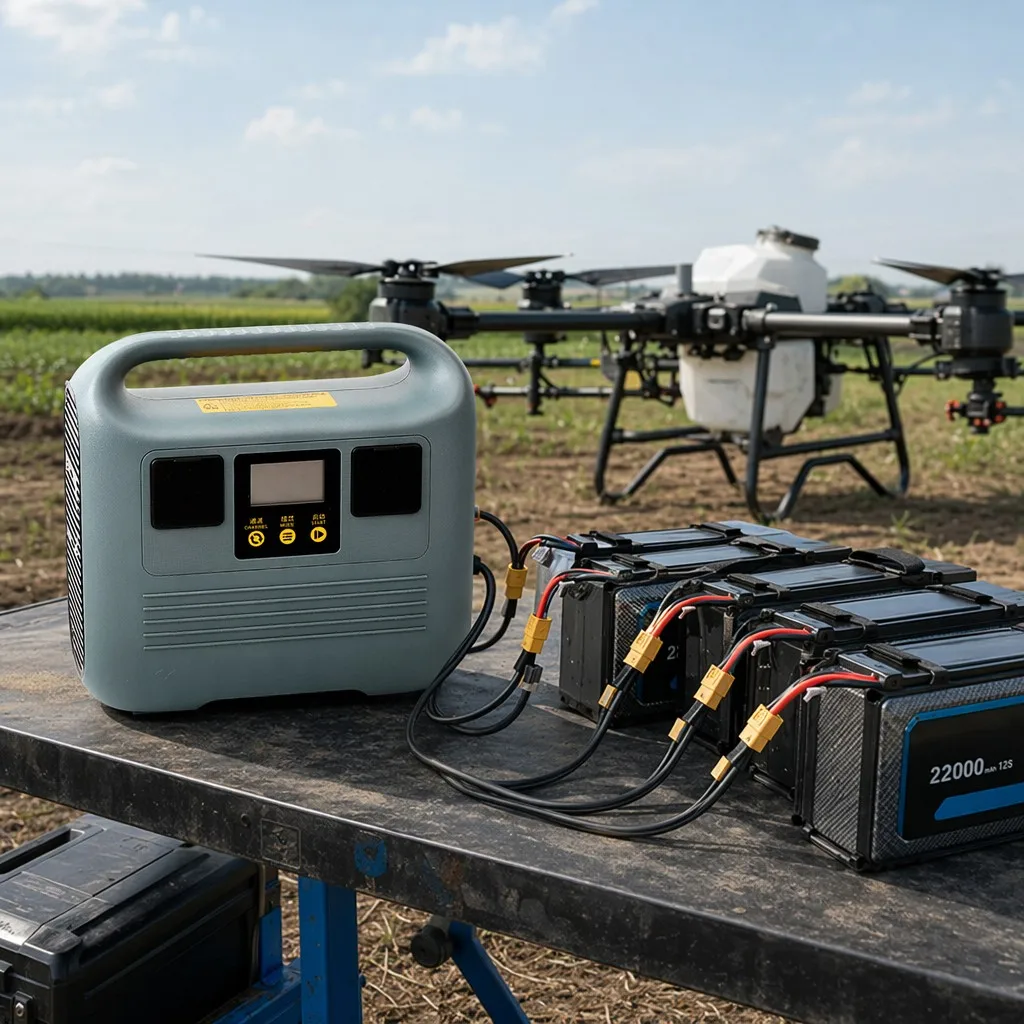 PC2500 Smart Fast Balance Charger Discharger, 2500W 4-Channel 12-14S LiPo LiHV for Agricultural Heavy-Lift UAV Battery