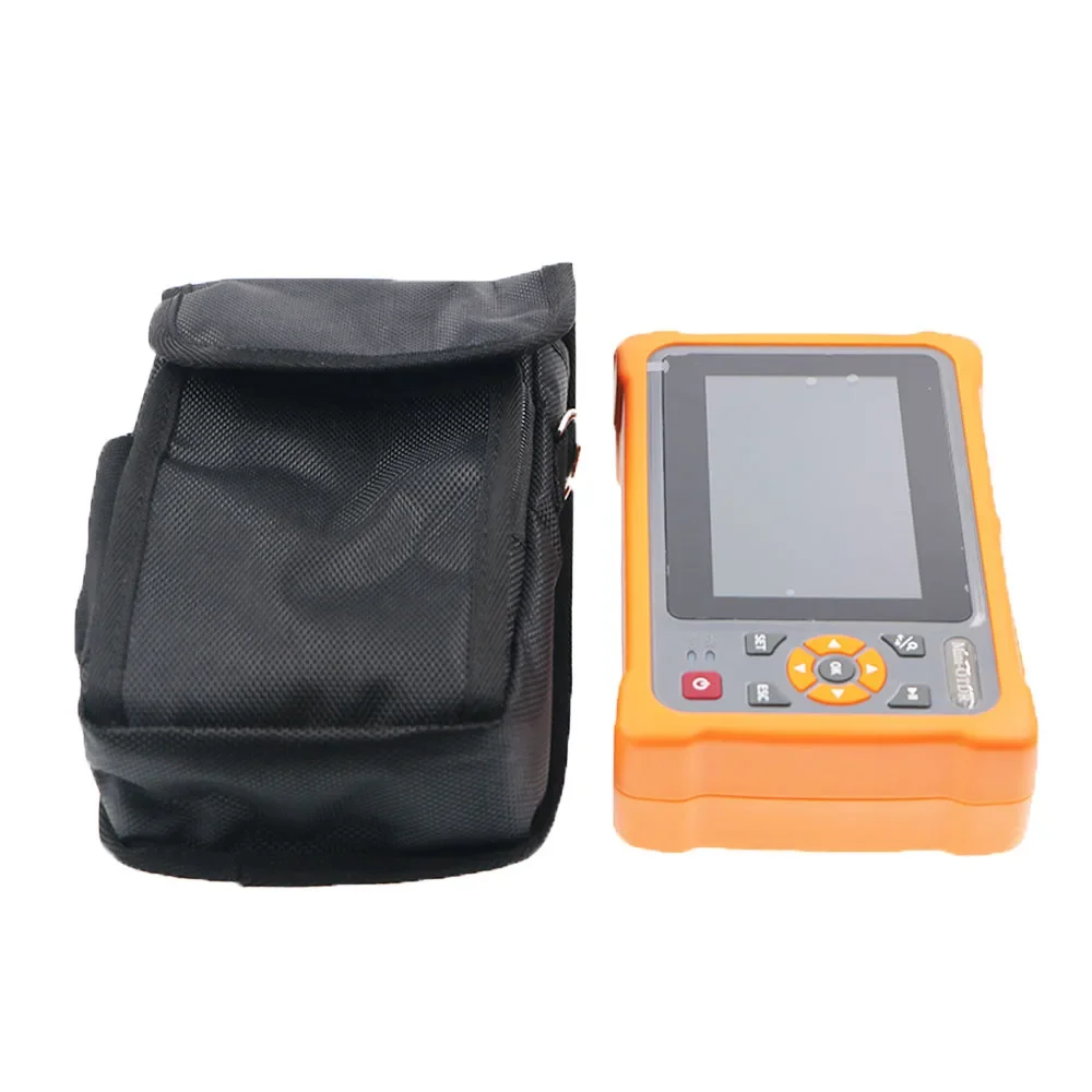 FCST080622 Mini Smart OTDR Genggam Layar Sentuh 4.3 Inci Jaringan Serat Optik 1310nm Digunakan untuk Panjang Gelombang FTTH & 26/24dB