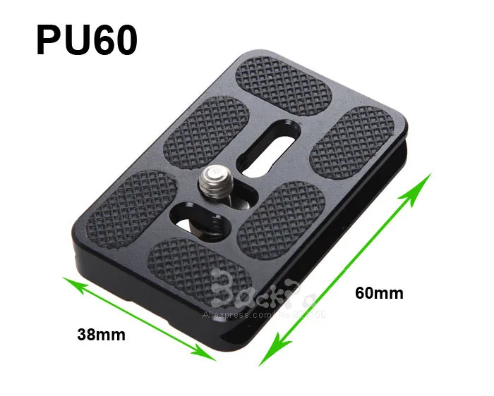 PU60 Universal Quick Release Plate For Arca Swiss Benro B1 B2 B3 J1 J2 Ballhead 1/4 "Screw for DSLR camera