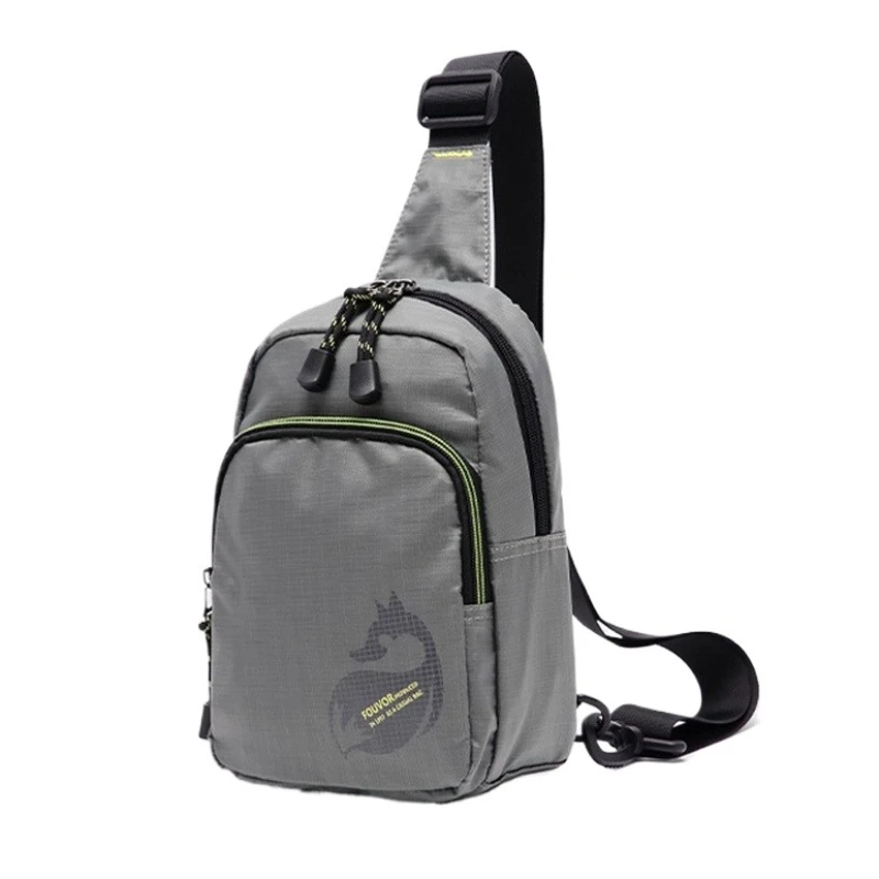 Fouvor Women's Shoulder Bag Lightweight Waterproof Oxford Multi-Functional Chest Bag Outdoor Sports Travel Crossbody Bag 3033-09