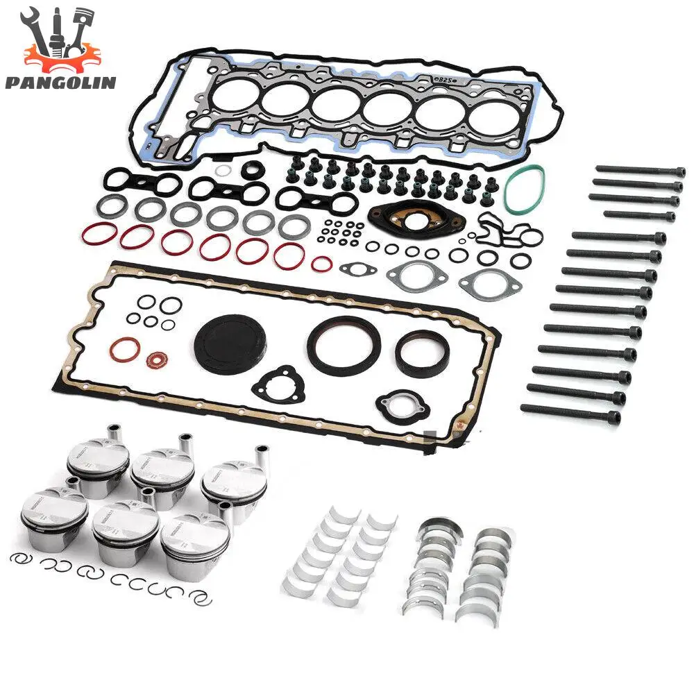 

N52B25 2.5L комплект для ремонта двигателя 9,7: 1 для BMW E60 E83 E93 323i 523i E60 E83 E85 E90 E92 2.5L L6 11247576714 11127555310