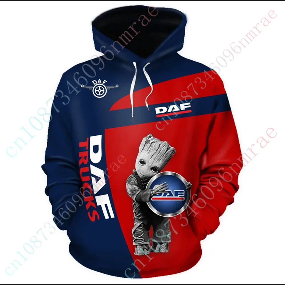 DAF Hoodies For Men Women Unisex Clothing Anime Sweatshirt Harajuku Pullover Top Casual Oversize Zip Hoodies Custom Logo