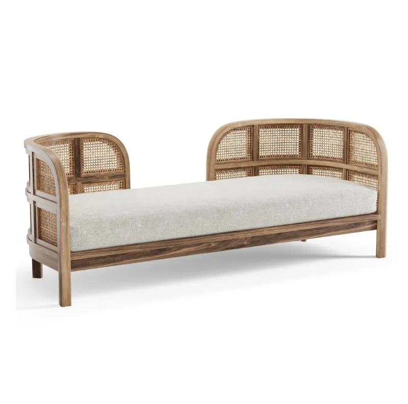 CX New Chinese Style Solid Wood Rattan Sofa Combination Sales Office Sofa Negotiations