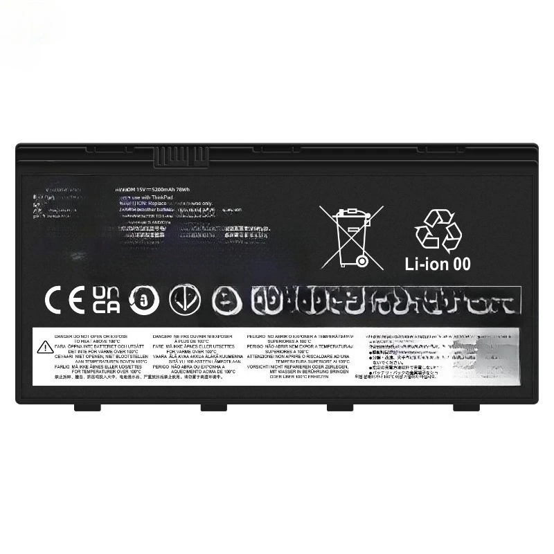 High Quality New 01AV451 Laptop Battery 15V 5200mAh for Lenovo ThinkPad P70 P71 P72 SB10F46468 01AV451 00HW030