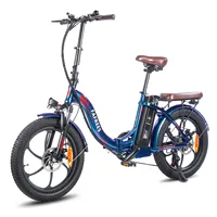 FAFREES F20 Pro Folding Electric Bike 20 Inch 250W E-bike 7-Speed Gears With Removable 36V 18AH Lithium Battery Folding Bicycle