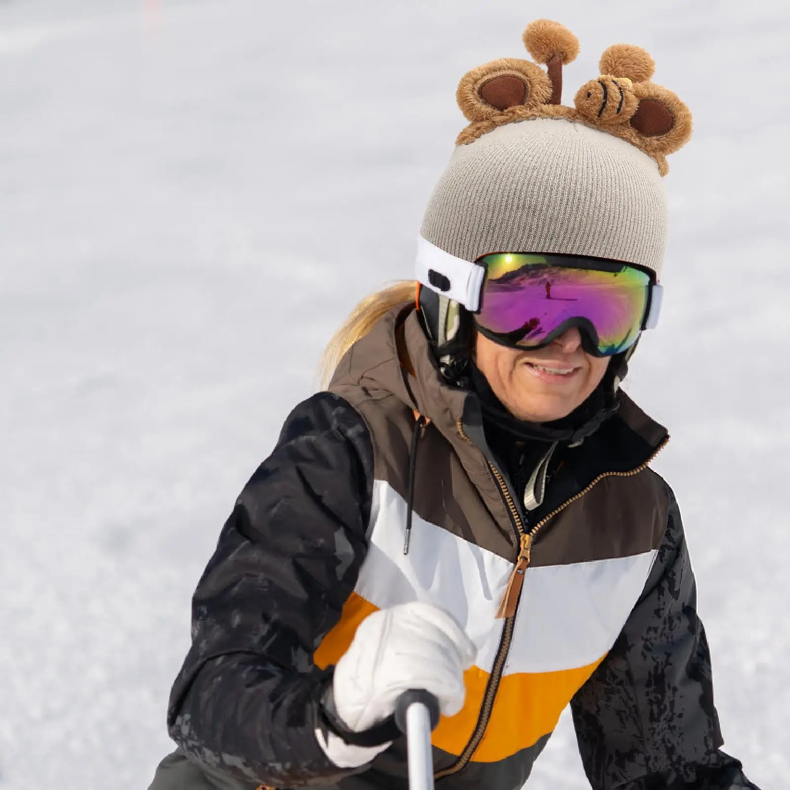 

Чехол для лыжного шлема, аксессуары для зимних видов спорта, милый лыжный теплый повседневный забавный удобный стильный универсальный чехол для зимнего шлема