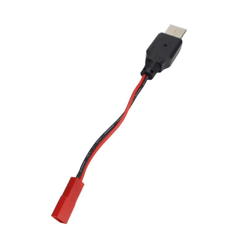 Adaptador convertidor de 2 uds RC USB de carga 3,7 V Cable cargador de batería de litio USB a enchufe JST /SM / Futaba para Dron Quadcopter 3Rc