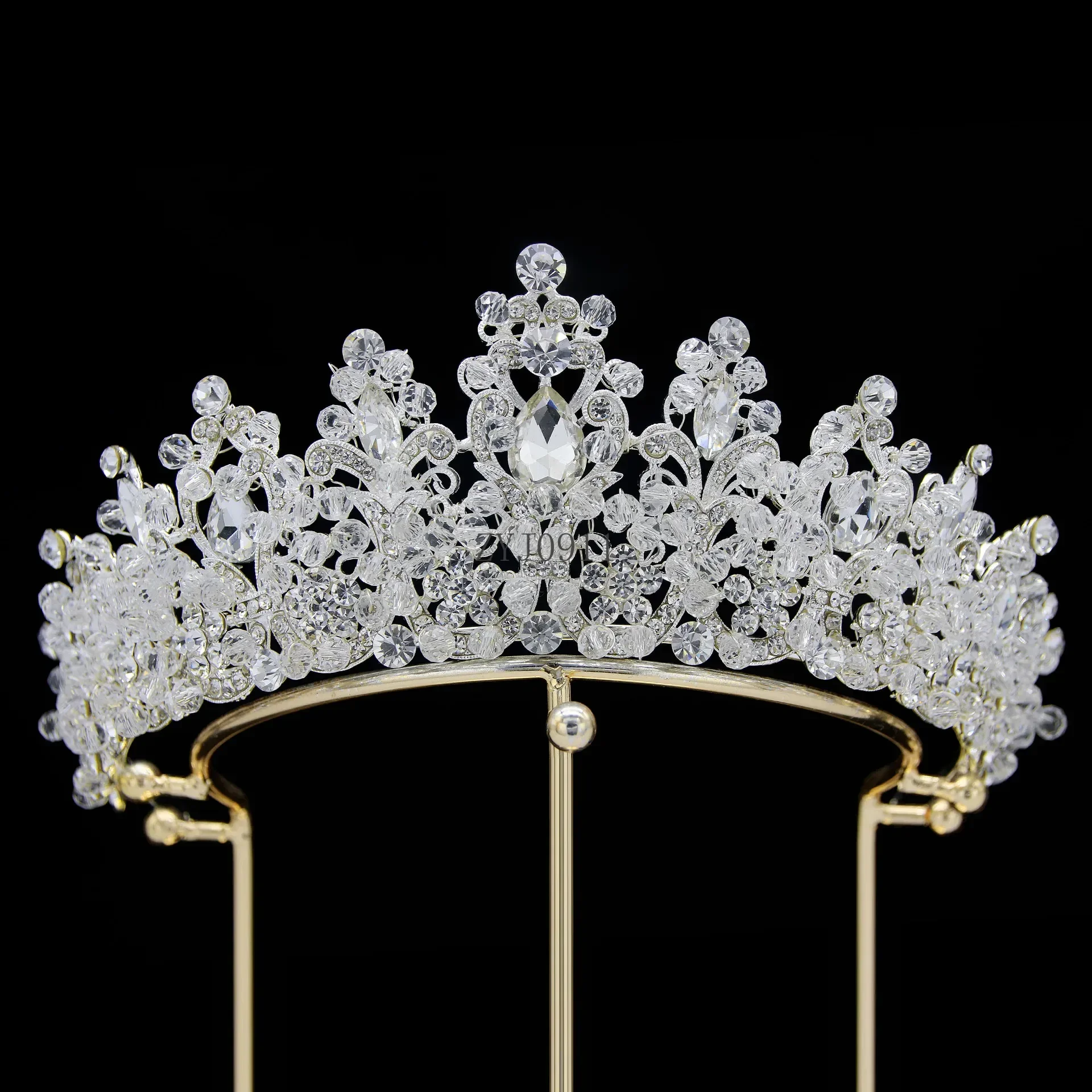 Couronne de princesse en cristal de reconstitution historique de beauté baroque européen et américain, biscuits Miss EtiAdvantages, pièce de sauna de fête de mariage