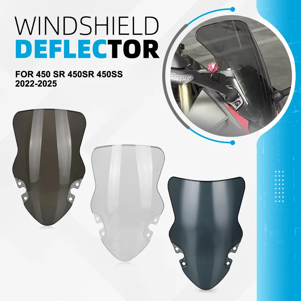 

450 SS SR Windscreen For CFMOTO 450 SR 450SR 450SS 2022 2023 2024 2025 Motorcycle Accessories Windshield Windproof Deflector