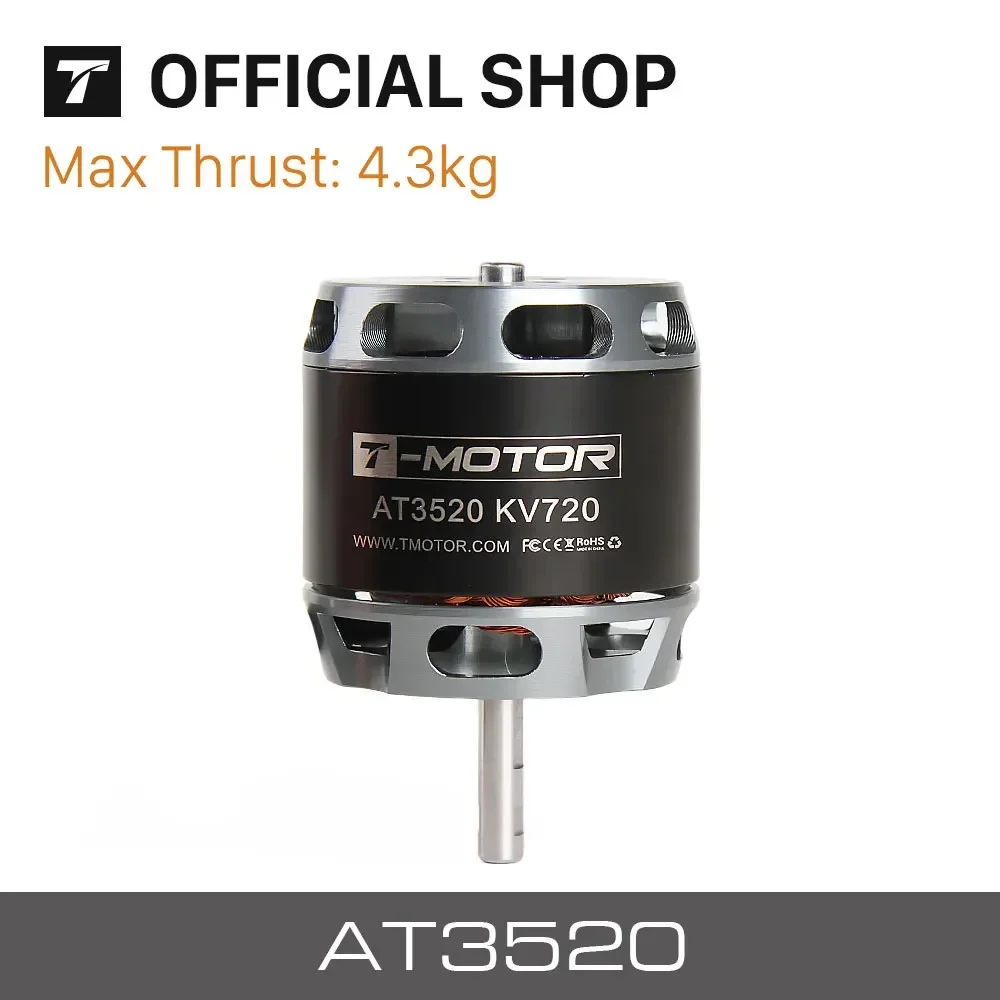 

T-MOTOR AT3520 Long Shaft KV550 KV720 KV850 brushless motor for long range drones fixed wing uav