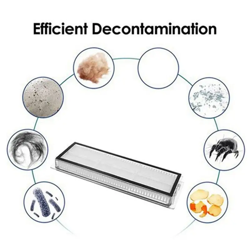 Y42A-50PCS Accessories Kit For Robot Vacuum X20 +/X20 Plus Replacement Parts Main Side Brush Dust Bag Mop Cloth