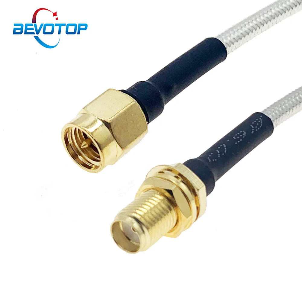 SMA Male Plug to SMA Female Jack Bulkhead Semi-Rigid RG402 Cable High Frequency Test Cable 50ohm