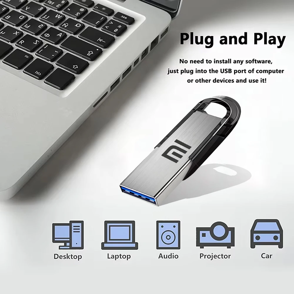 Xiaomi 2TB USB 3.0 Flash Drives High Speed Metal Pendrive 1TB 512GB 256GB Pen Drives USB Memory Stick For Car Phone Computer PS5